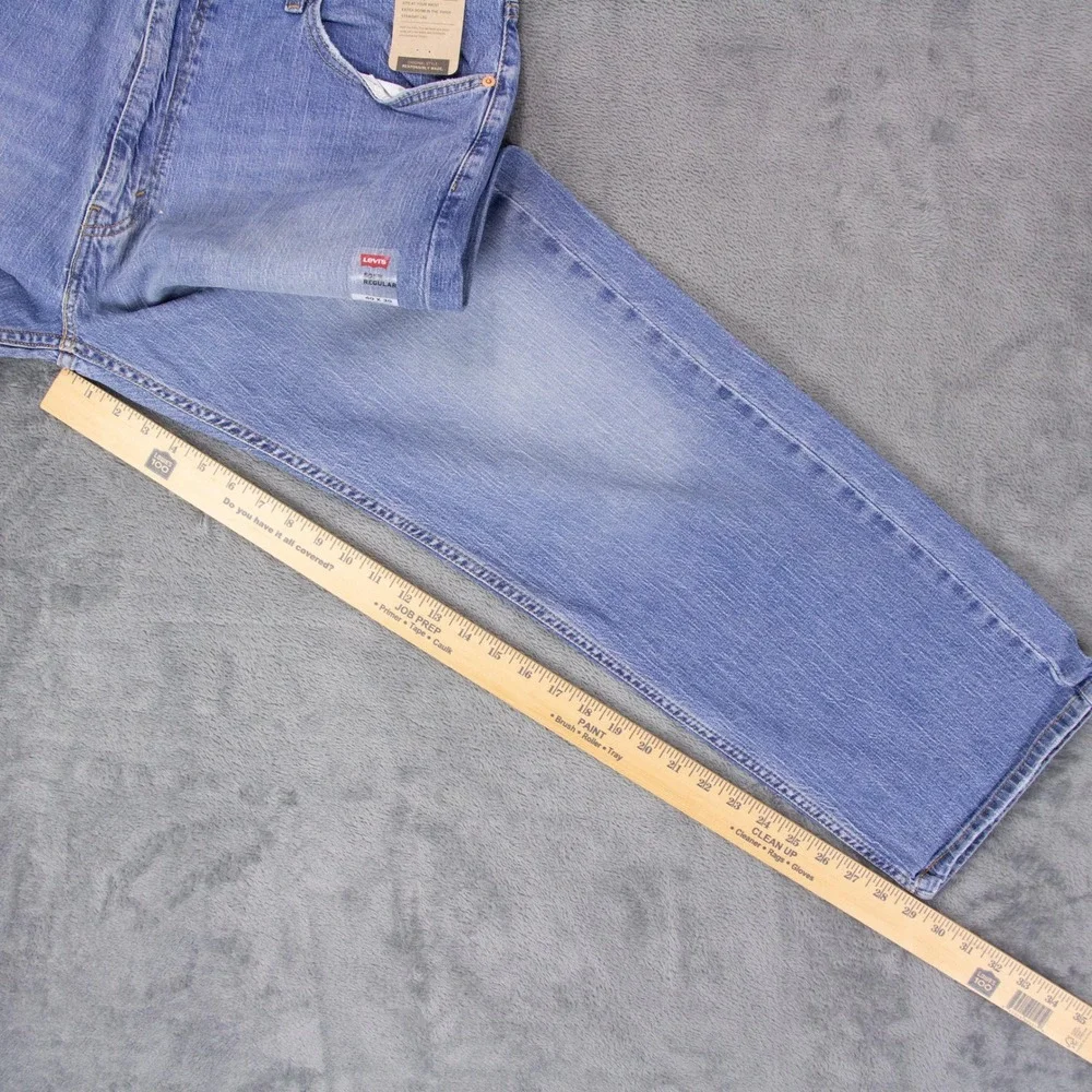 NWT Levis 505 Regular Fit Straight Leg Stretch Jeans Blue 40x30 00505-2378